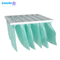 Main Product High Air Flow OEM HVAC Filter Folded Structure Medium Efficiency Bag F5 F6 F7 F8 F9 Pocket Filter AHU Bag Filter