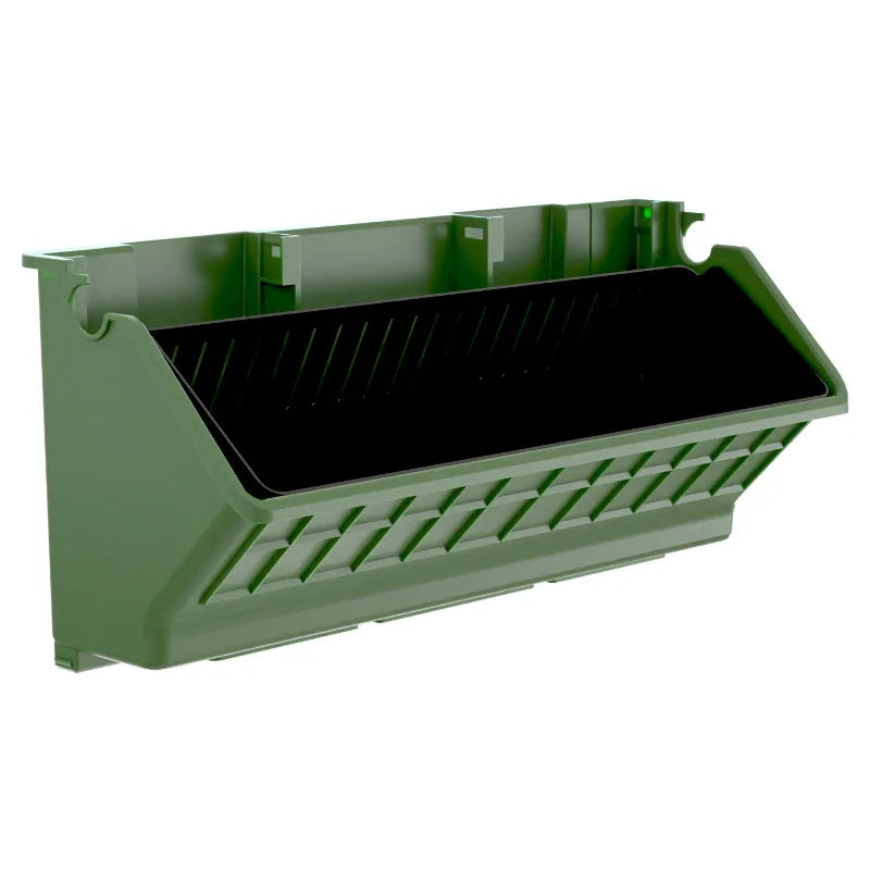 CLASSIC C53 Home Green Plastic Vertical Garden Planter Balcony Planter Wall Mounted Planter Pocket Holder for Flowers for Urban