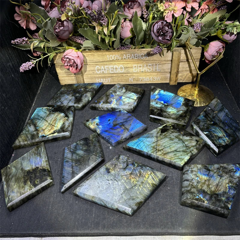 Wholesale Crystal Ornaments Labradorite Ornaments Blue Labradorite Ornaments for Gifts