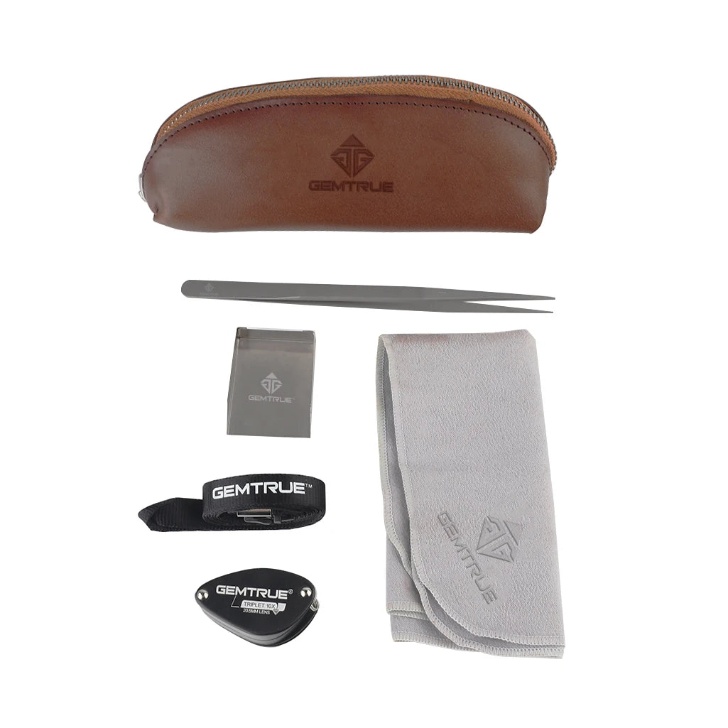 Professional Jeweler Tool Kit GemTrue Diamond Tool Kit Essential Tools for Dealers - New Style with Zip Pouch DK924