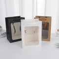 Wholesale Transparent Window Birthday Gift  Flowers Tote Paper Bags Clear Window Gift Bag