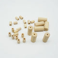 Unfinished Pipe Wood Charms Barrel Wooden Craft Spacer Beads Natural Loose Diy Accessory Bracelet Necklace Jewelry Making