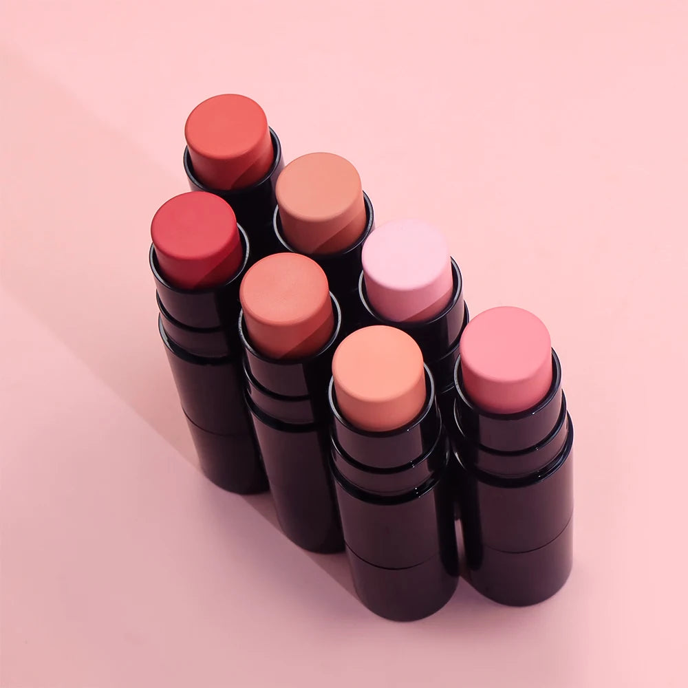 Make Your Own Logo Face Makeup Blush Tint Cruelty Free 7 Colors Blusher Stick Blush Vegan Multi Stick Cream Blush Private Label