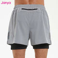 Janya Quick Dry Fitness Sports Training Running Shorts Drawstring Summer Beach Wear Men's Workout Athletic Exercise Clothes