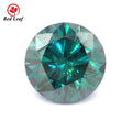 Redleaf Wholesale Round Cut Emerald Green VVS Moissanite Loose Synthetic Diamond Gemstones for Jewelry Making