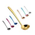 Bulk Hot Pot Long Handle Soup Spoon Gold Stainless Steel Kitchen Soup Ladle Spoon
