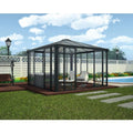 Factory Direct Supply Modern Conservatory Veranda Glass Structure Container House Manufacturer Outdoor Glass Room Sunroom Hotel