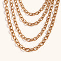 Dingran 18K PVD Gold Plated Non Tarnish Jewelry Cross Chain Jewelry Set Stainless Steel Necklace and Bracelet