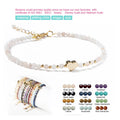 Bestone Metal Heart Hot Sale 3mm Pink Opal Beads Stone Bracelet