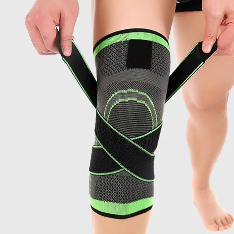 Outdoor Sports Riding Sports Breathable Kneepad Elastic Knitted Compression Knee Pads Knee Support With Belt
