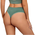Women's Cotton Thongs Low-Rise Bikini Panties Breathable G String Embroidered Logo Underwear Sexy Solid Pattern Nonwoven Thin