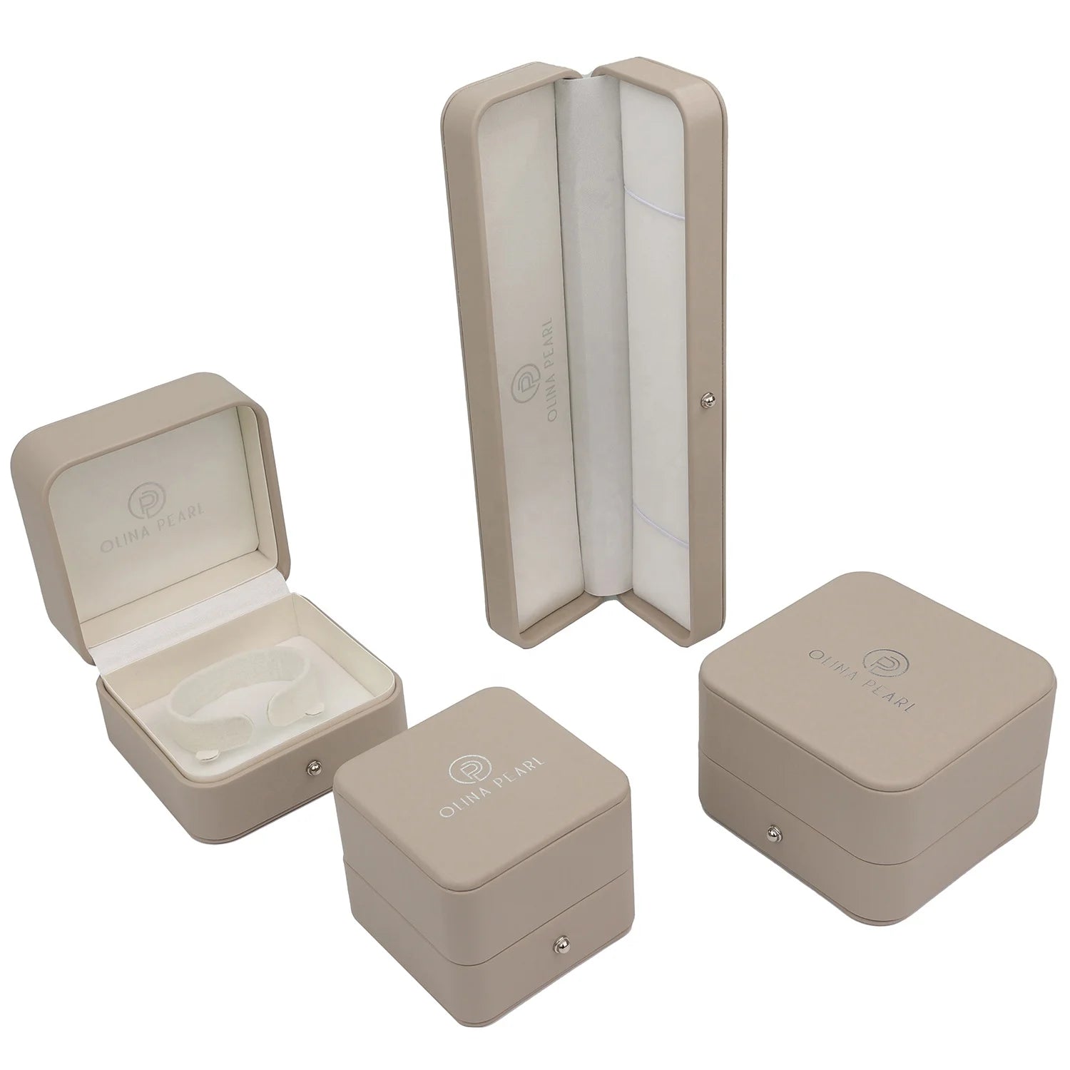 Custom Logo Luxury Jewelry Packaging Box with Magnetic Closure Velvet Insert Customized Size & OEM Available