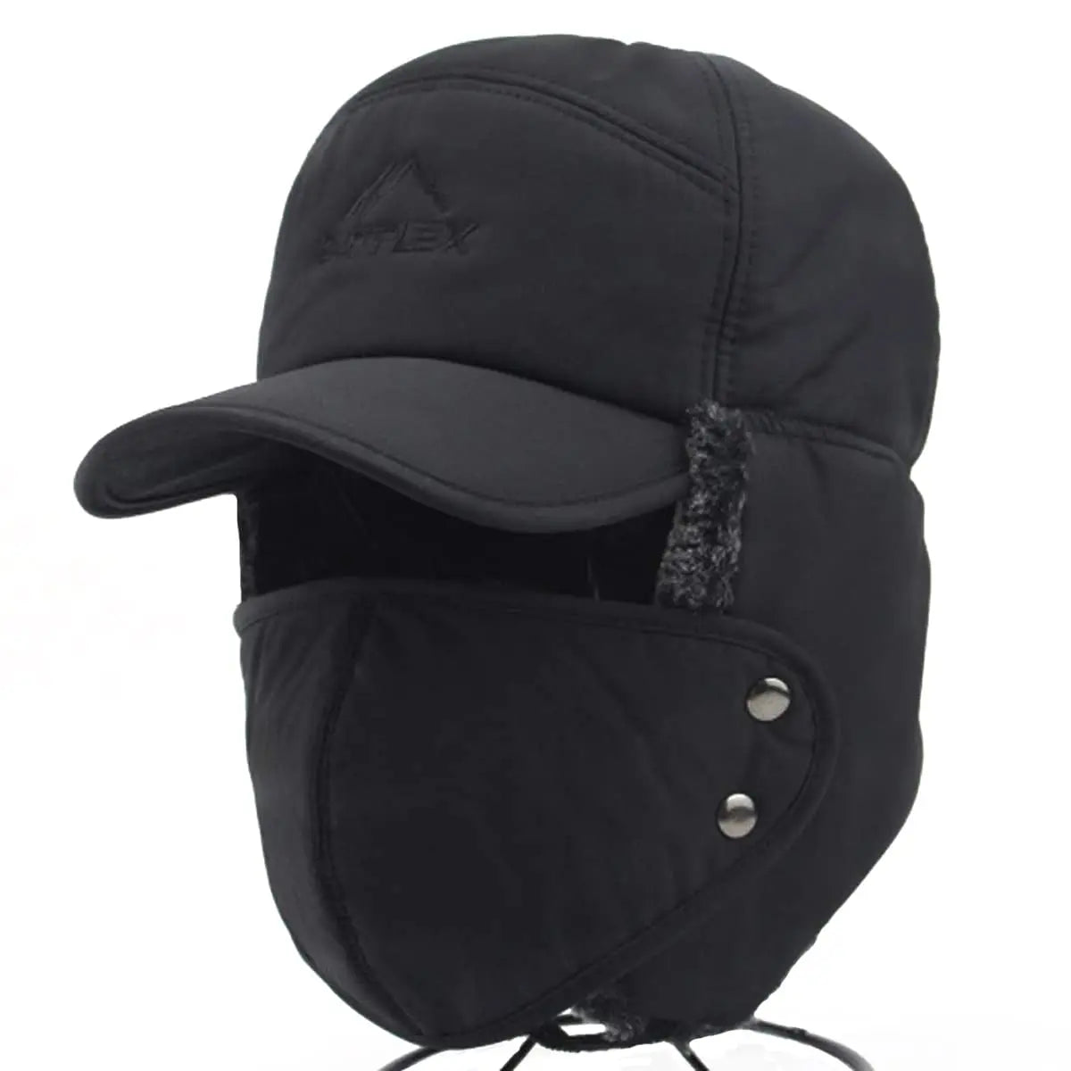 Winter Trapper Hat Unisex with Earflaps Windproof Balaclava Faux Fur Sports Ski Hunting Warm Russian Ushanka