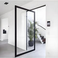 Aluminum Alloy Anti-Theft Waterproof Security Pivot Door with Fiberglass Screen European-style Design for Villa/Hotel Use