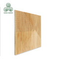 MUMU Pine Antique Fluted Modern Wooden Eco-friendly Floor Wood Fence Wall Cladding for Indoor