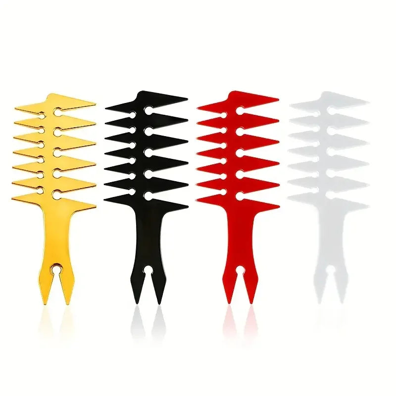 Wholesale Barber Electroplating Oil Head Comb Wide Tooth Pointed Hair Comb for Men Retro Hairstyle Men's Styling Wide Tooth Comb
