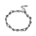 Wholesale S925 Sterling Silver Bracelets for Men and Women Retro Simple Twists Woven Hiphop Bracelets Jewelry