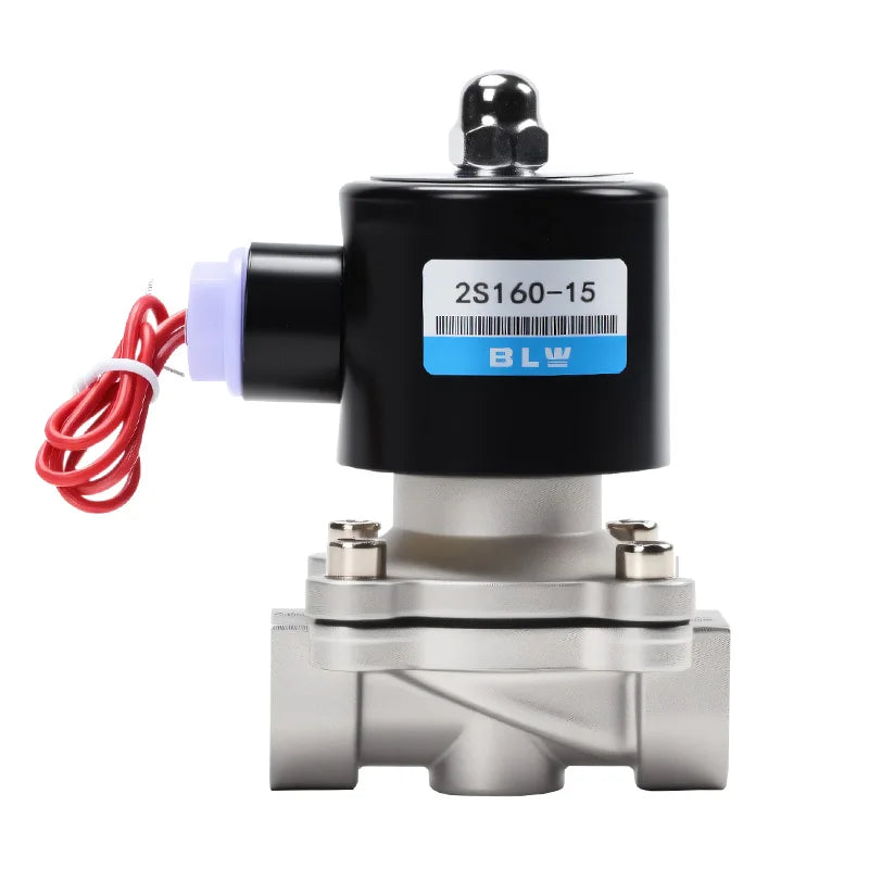 Hydraulic Two Way Stainless Steel Valve 2/2 Solenoid Valve Corrosion-resistant Antioxidat FKM Solenoid Valve for Air Water Oil
