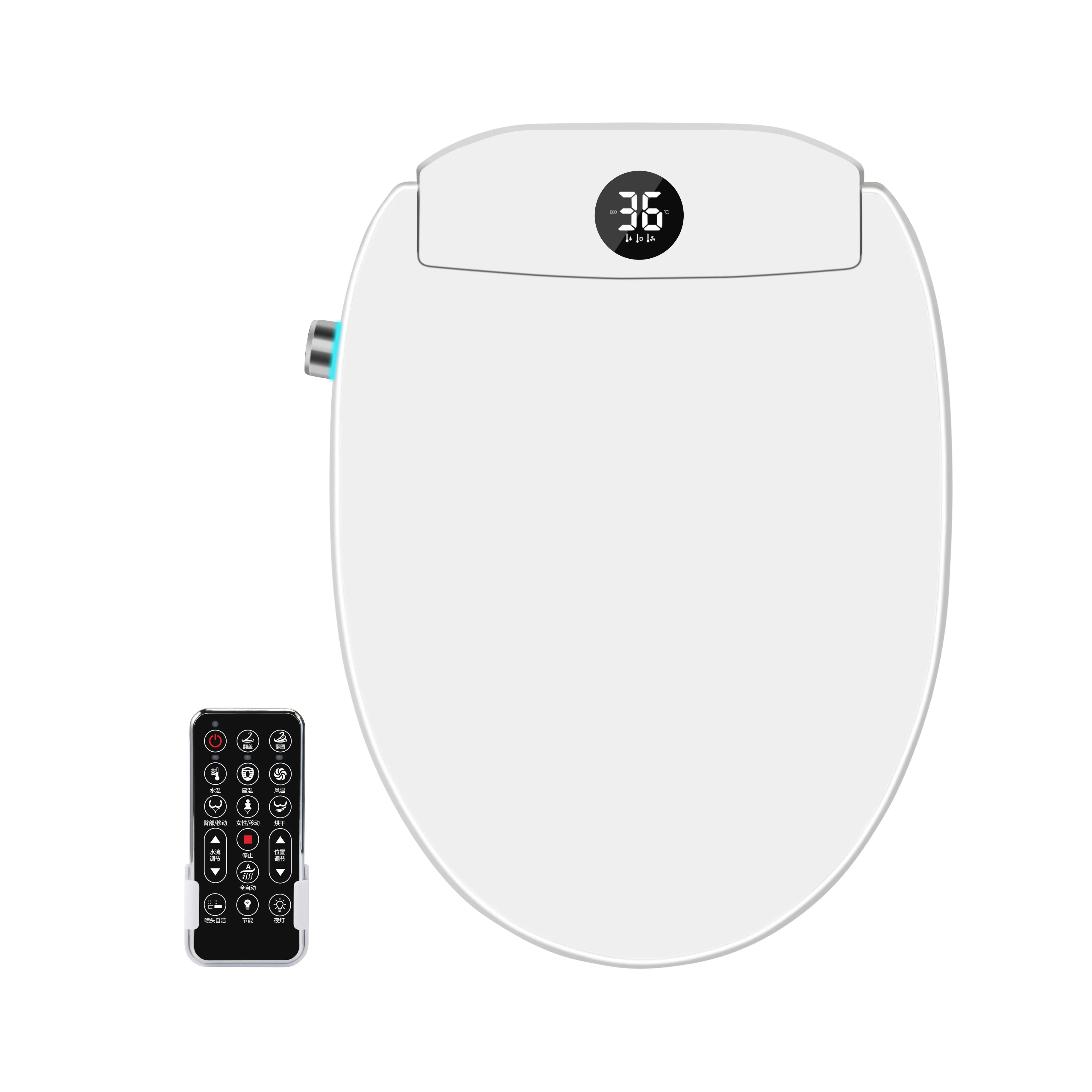 WELLBLUE Modern Automatic Bidet Open and Close Itself Elongated Toilet Seat Factory Direct for Bathroom Use