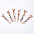 Wholesale Natural Seven Chakra Stones Selenite Pendants Handmade Selenite Necklace for Gift