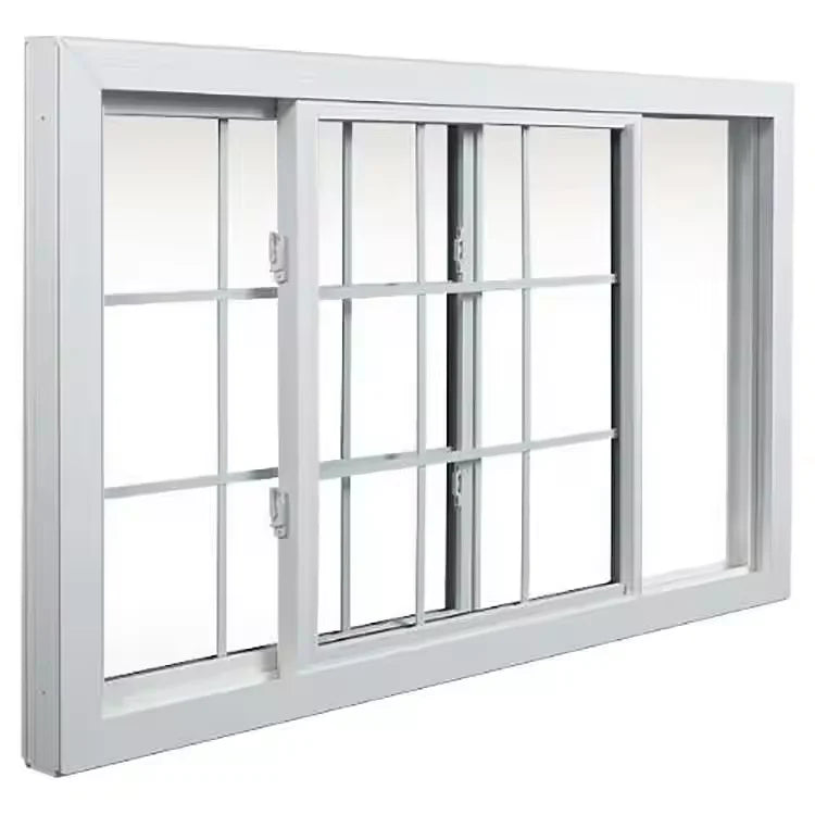 LML Modern UPVC Sliding Windows with Stainless Steel Folding Screen Heat Insulation Soundproof Features