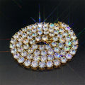 Hot Sale Fashion Jewelry Wholesale Price Iced Out 3mm 4mm 5mm 5a Cz Tennis Chain Brass Chain