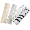 White Wavy Stripe Thickened Non Woven Wallpaper for Bedroom Living Room TV Wall Background Wall paper