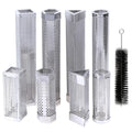Hot Cold Smoking Potable Stainless Steel Wood Pellet Smoker Tube BBQ With Free Tube Brush Hook