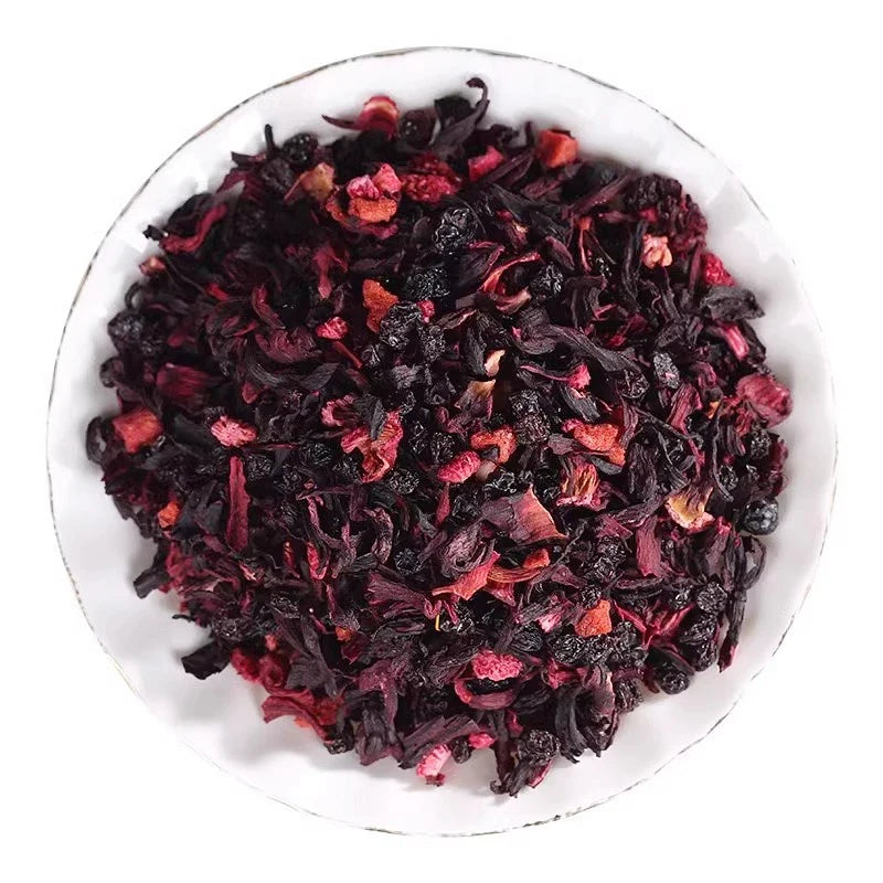 Antioxidant Healthy Rum and Raspberry Mixed Fruit Tea Blended Loose Fresh Bag Box Bulk Packed
