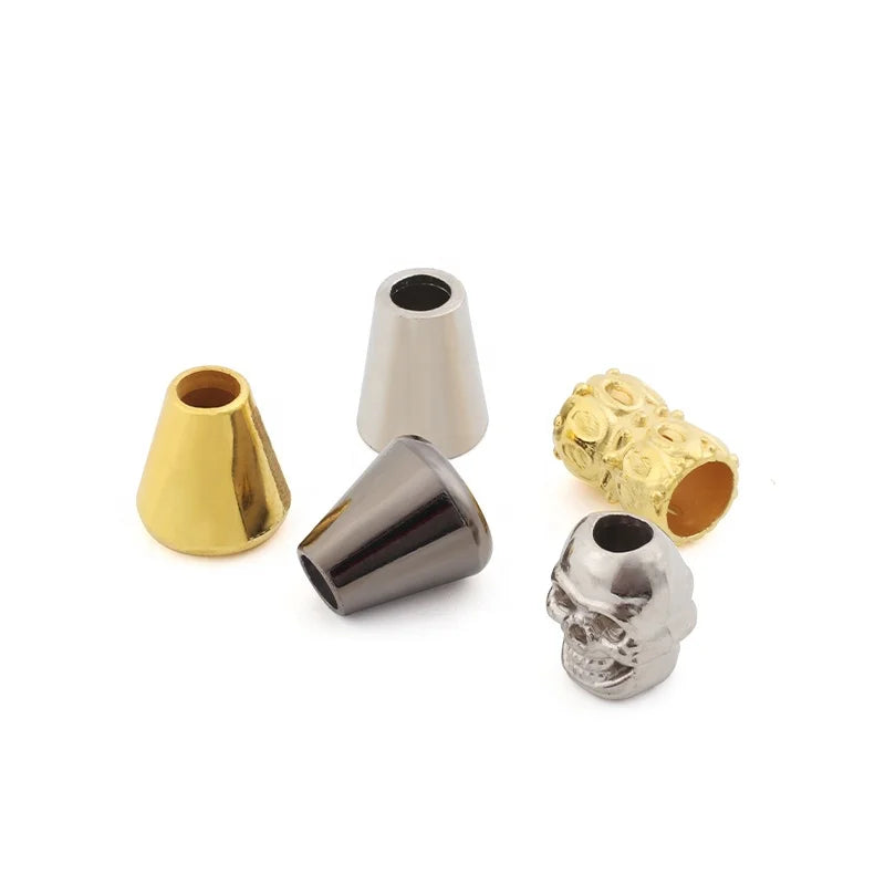 Custom Gold ABS Plastic Nickel-Free Cord End Stopper for Hoodies Swimsuit Drawstring Clothing and Bag Accessories