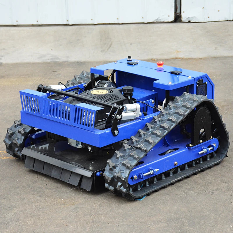 US Spot Factory Direct Cordless Reel Mower DIY Garden Crawler Grass Cutter Gasoline Lawn Mover Remote Control CE