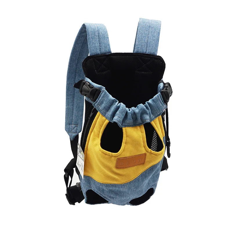 Breathable Portable Pet Shoulder Backpack for Small Medium Dogs Front Bag Backpack Outdoor Travel Pet Dog Carrier Bag