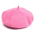 Fashion Women Fall Winter Hats Plain Color Wool Blend Beret Hats for Women Boina Berets