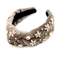 Modern Style Velvet Rhinestone Flower Korean Sweet Fashion Good Quality Wholesale Hair Accessories
