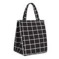 Ruthbag Waterproof Thermal Insulated Lunch Bag Canvas Fabric Reusable Cooler Tote Box Inner Pocket Shoulder Bag Geometric