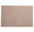 Wholesale Hot Sale OEM PVC Scald-Proof Anti-slip Nordic Style Weave Table Mat  Dinner Set Placemat Foldable Dish Mat