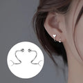 Fashion Simple Earrings 2025 New Personalized Fine Jewelry Earrings Design Temperament Love Girls Earrings