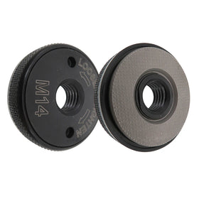 46.5mm Round Self-Locking Pressure Plate Black Quick Release Angle Grinder Flange Nut M14 for Angle Grinder Tool Accessories
