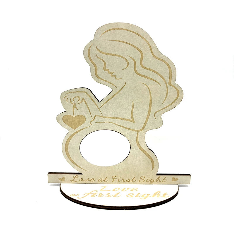 Sublimation MDF Baby First Photo Ultrasound Frame Sonogram Frames Pregnancy Wood Photo Frame Baby