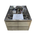 YITUO Stainless Steel Customized Cocktail Bar Station with Fridge and Mobile Design for Restaurants Clubs Hotels