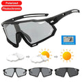 Men's Women's Photochromic Polarized Bike Eyewear UV400 Sunglasses for Mountain MTB Cycling Road Bicycle Racing Outdoor Fishing