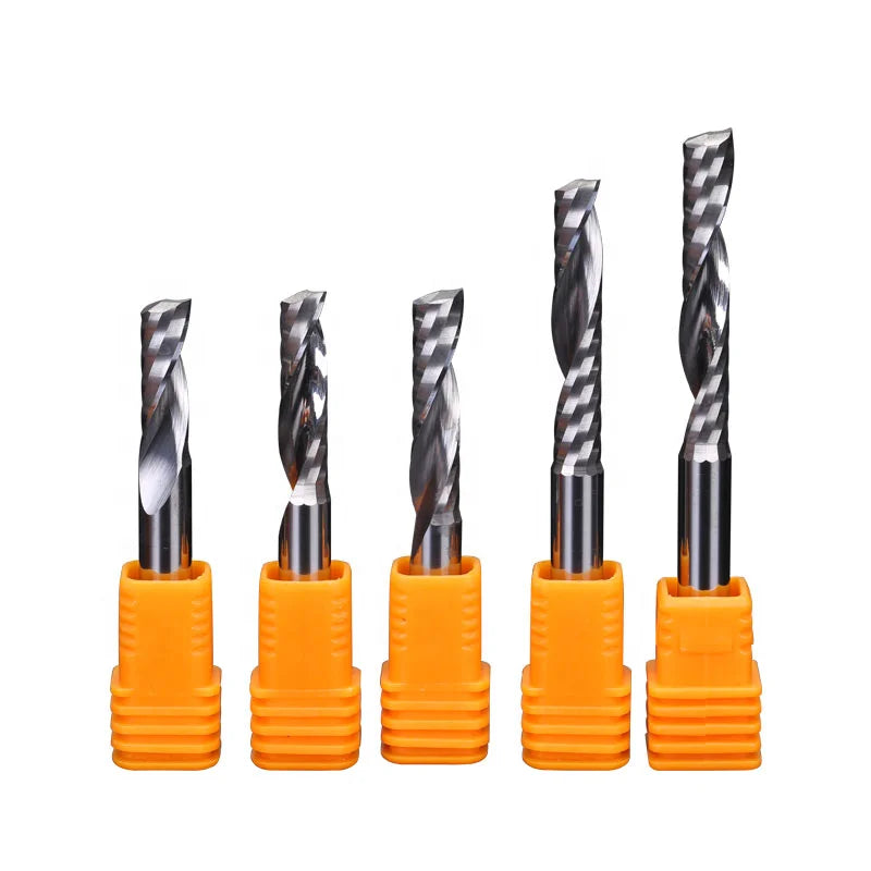 Hot Sale 6mm Spiral Carbide Endmill Single Router Bits for Wood Acrylic PVC & MDF OEM/ODM Supported for Woodworking & Cutting