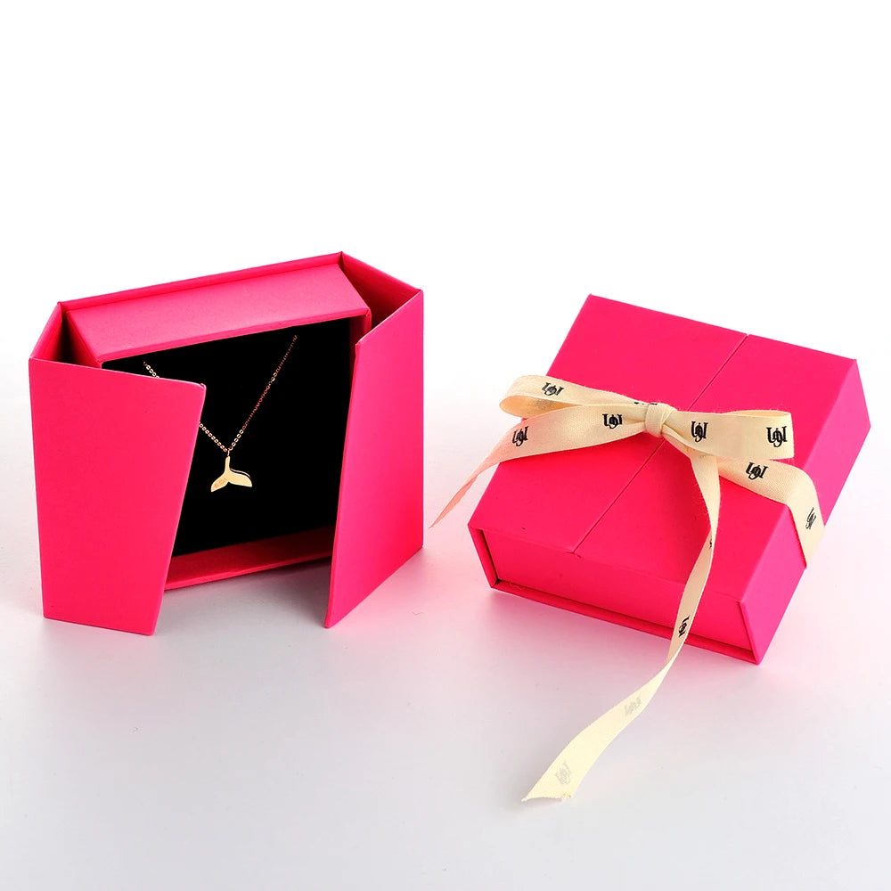 GALMPKG Factory Luxury Custom Logo Printed Cardboard Bracelet Necklace Ring Magnetic Double Door Opening Jewelry Packaging Box