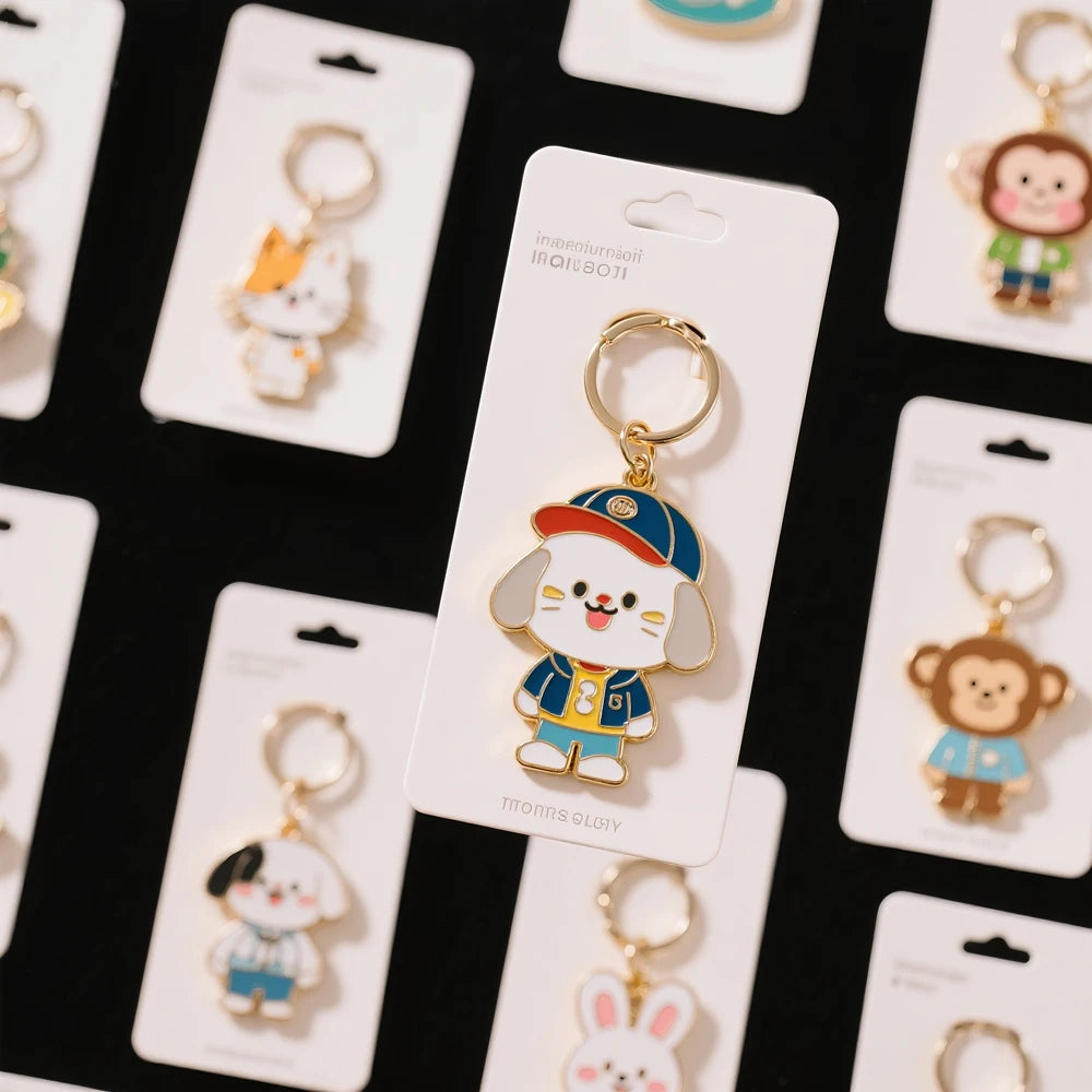 Keychain Premium Metal Wedding Gift Custom Cute Fashion Zinc Alloy Keyring Embossing Soft Enamel Logo Metal Keychains