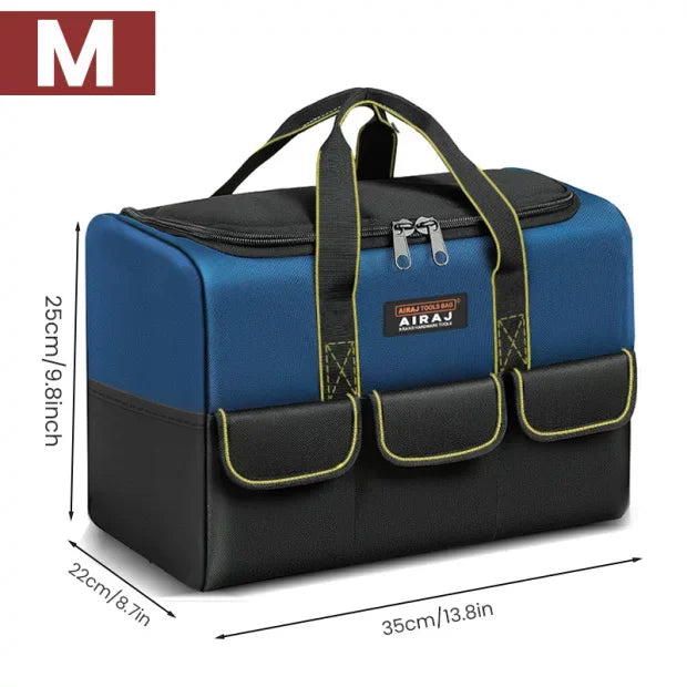 AIRAJ OEM Customizable Oxford Cloth Heavy-Duty Electrician Tool Bag Waterproof Garden Toolbag Large Capacity