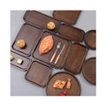 Wholesale Custom Oval Round square Rectangular Small Large Black Bamboo Decorative Wooden Tray Serving Tray