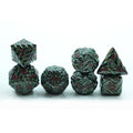 Factory Price Custom 7pcs Polyhedral Metal Dice Set 16mm Round Edge for Desktop DND Games