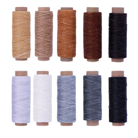 42 Colors 30M Length Colorful Leather Sewing Thread Hand Stitching Thread Hand Sewing Waxed Thread