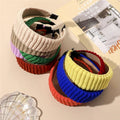 Knitting Headband for Women Fashion Winter Hair Band Stripe Hair Accessories