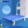 Dontalen Plastic Folding Express Silent Portable Pull Van Moving Cart Flat Car Moving Dolly Trolley Cart
